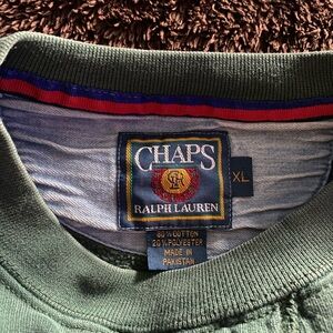 Vintage Chaps Ralph Lauren Crewneck Sweatshirt Men’s XL Green Crest Logo